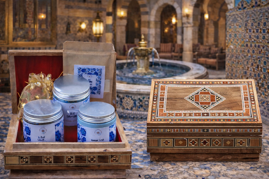 Blue Diamond mit Mosaik kiste